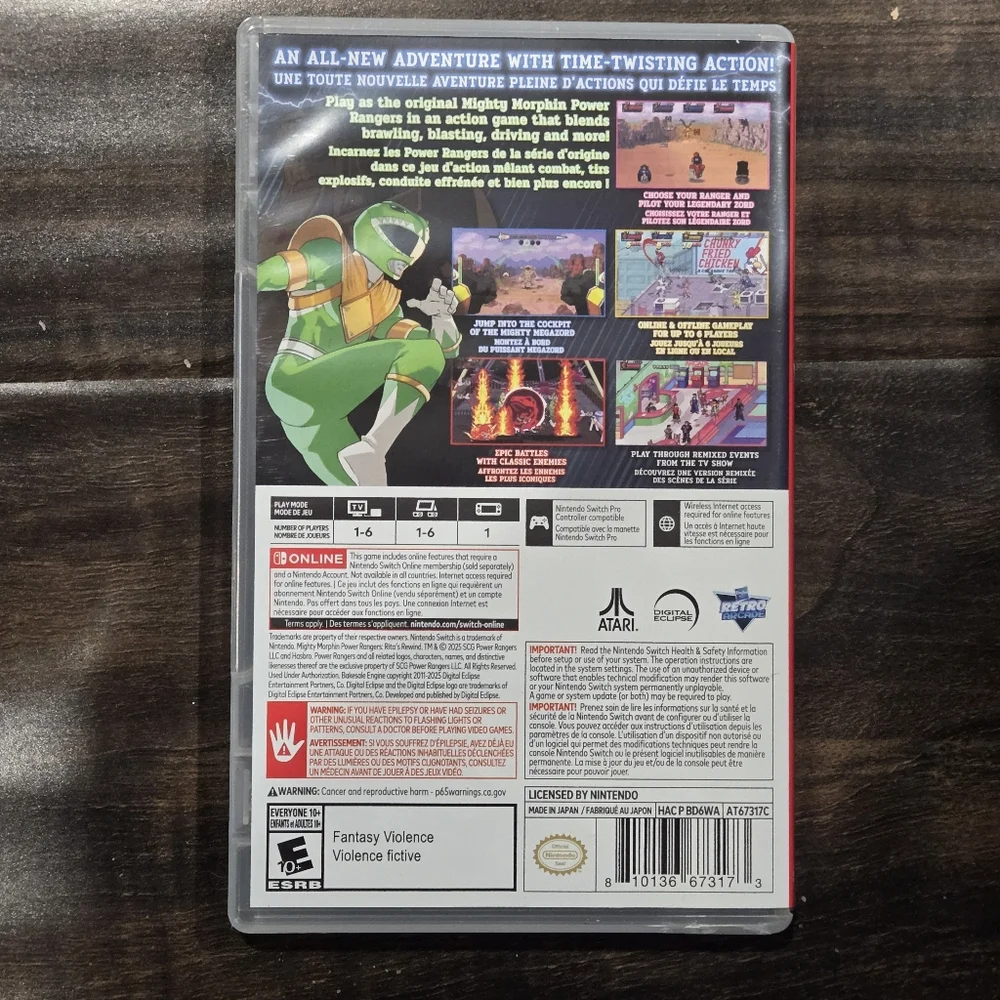 Power Rangers Rita's Rewind Nintendo Switch - Picture 2 of 3
